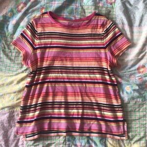 Westbound Petites Striped Short Sleeve Tee